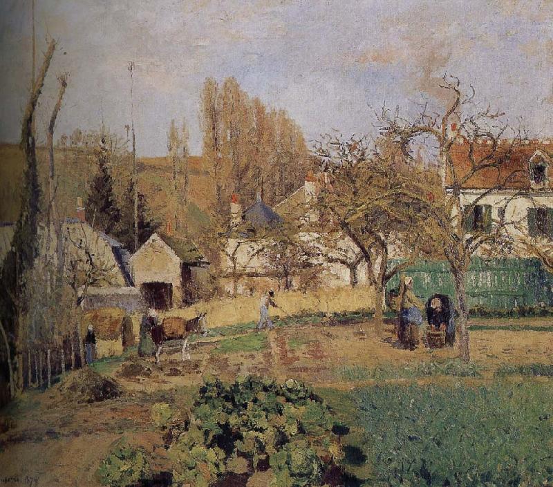 Camille Pissarro Loose multi-tile this Ahe rice Tash s vegetable garden oil painting image